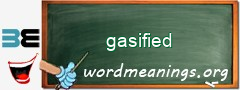 WordMeaning blackboard for gasified